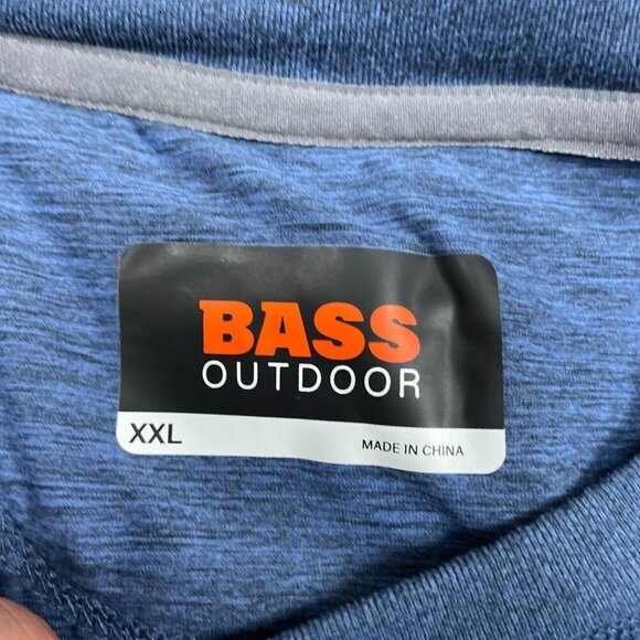 Bass Outdoor Blue Moisture-Wicking Dry Flex Shield T-Shirt XXL NWT 6301 - Picture 3 of 9